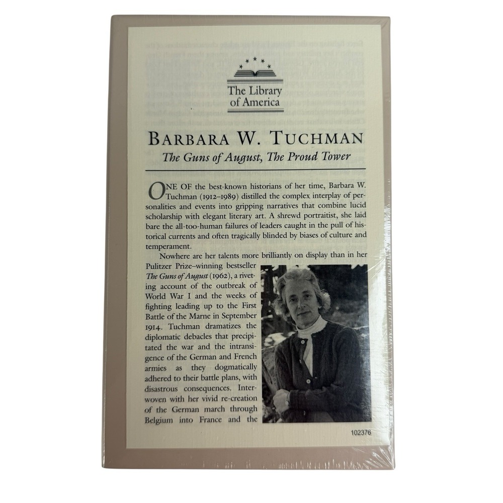 Library of America The Guns of August By B Tuchman HC The Proud Tower New Sealed